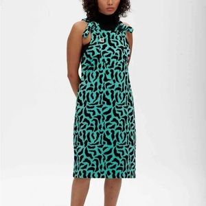 Lucy & Yak Corduroy Freyja Dress in Mono Memphis Print